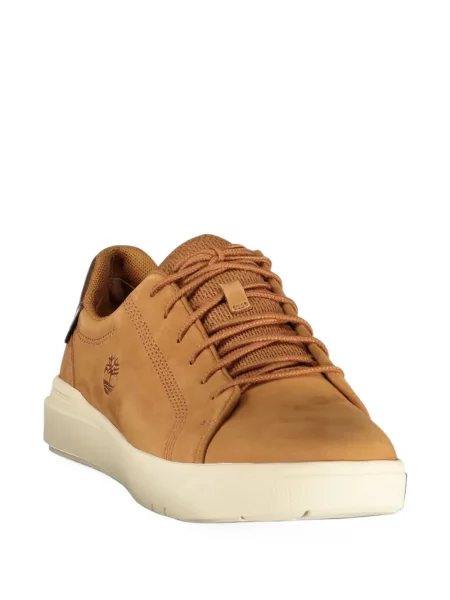 Fűzős csipkés sneaker Timberland autogrammal barna