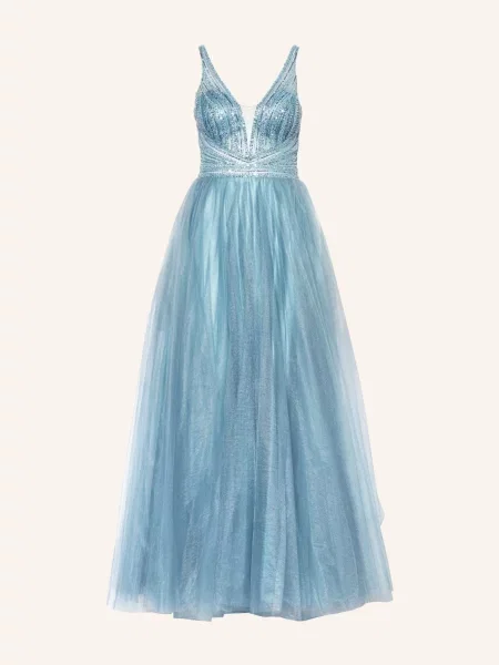Hey Kyla Večerní Šaty S Flitry A Ozdobnými Kamínky tyrkysová