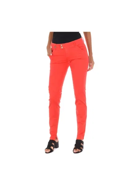 Długie jeansy Met czerwone