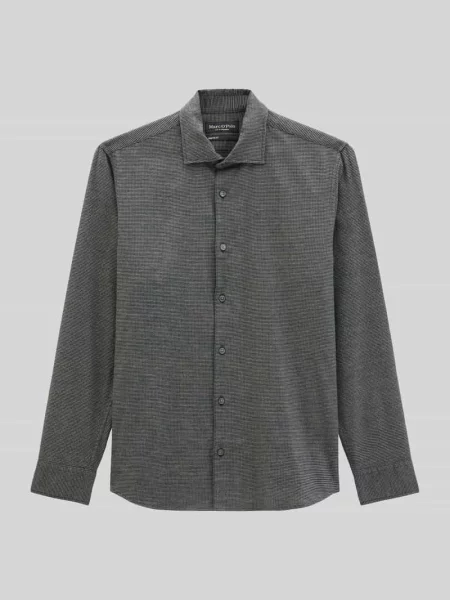 Koszula casualowa o kroju regular fit z zapinanymi na mankietami Marc O'polo granatowa