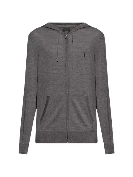 Hanorac cu glugă Allsaints gri