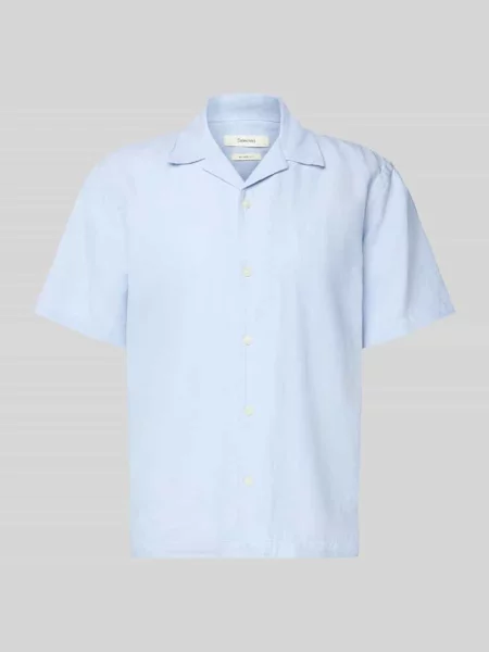 Koszula casual o kroju relaxed fit z mieszanki lnu i bawełny model RLXCLAY' Selected Homme