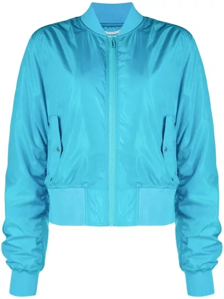 Kurtka bomber Off-white w paski z nadrukiem biały