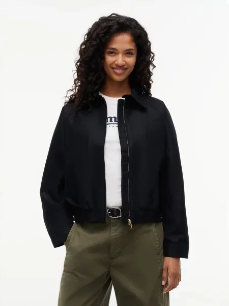 Tommy Jeans Prechodná bunda čierna