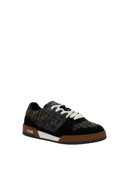 Sneakersy Fendi skórzane czarne