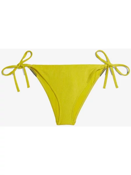 Calvin Klein Stringi Wiązane po bokach Dół od bikini Intensive Power Żółto-czarne XS czarne