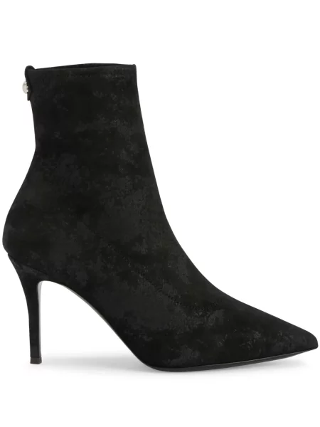 Cizme scurte Giuseppe Zanotti din piele de căprioară negru