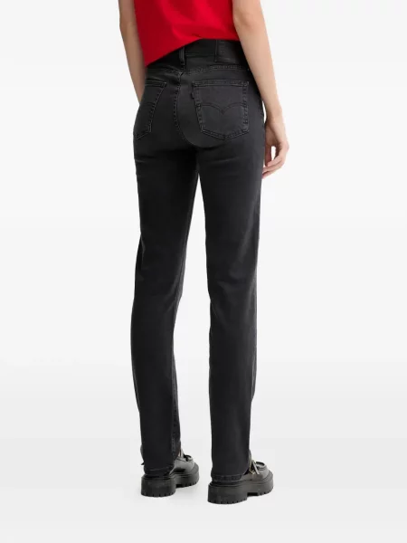 Blugi drepți Levi's® cu dungi negru