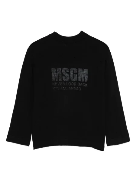 Sweter dziecięcy Msgm czarny