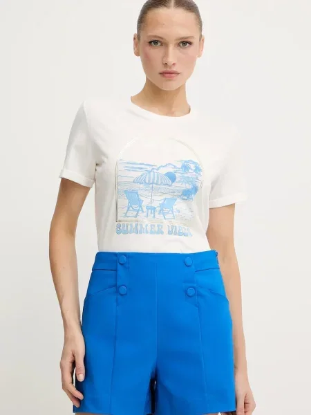 Morgan tricou DVIBES alb