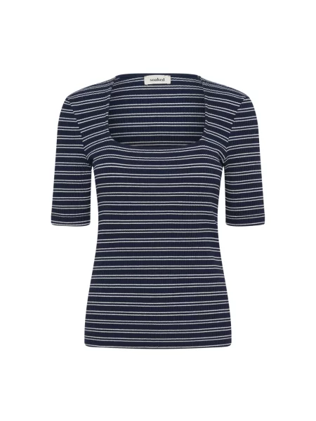 Wielobarwność koszulka Soaked In Luxury w paski