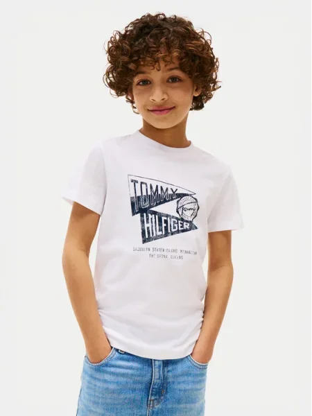 Tommy Hilfiger Tricou Graphic alb