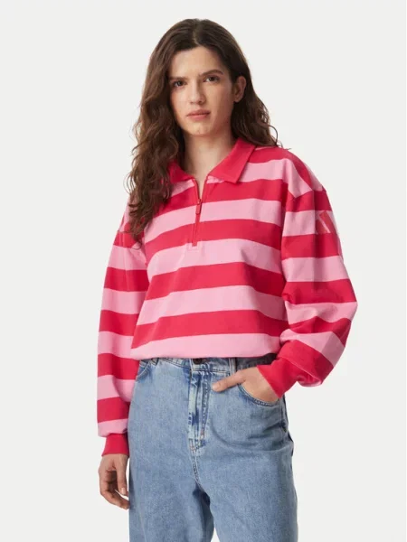 Frottír pólóing Adidas rózsaszín