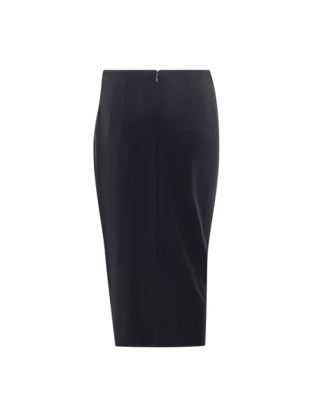 Satynowa spódnica midi Stella Mccartney czarna