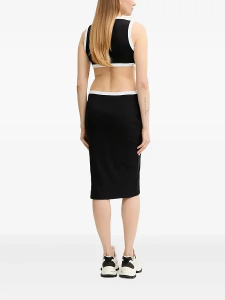 Rochie midi Liu Jo până la genunchi de costum negru