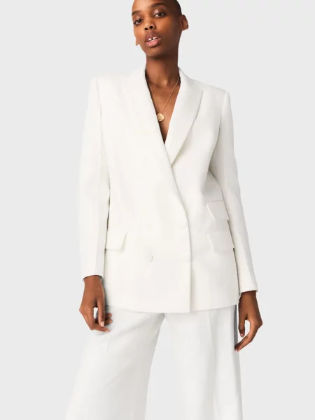 Смугастий піджак Maje білий