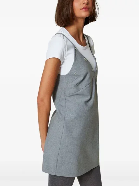 Rochie tip cămașă Twinset de costum gri