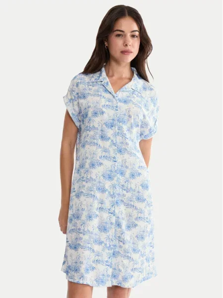 Triumph Koszula nocna Boyfriend niebieski