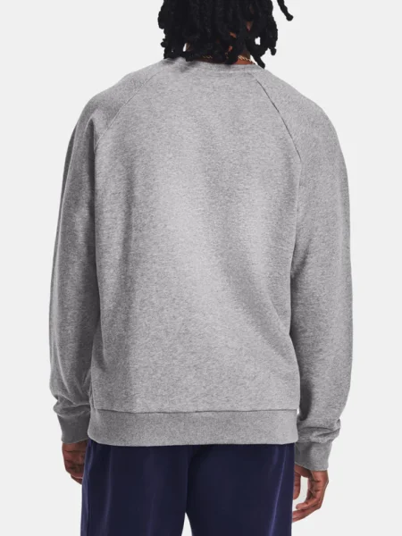 Hanorac crewneck Under Armour din fleece gri