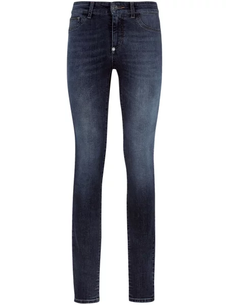 Blugi Philipp Plein cu strasuri albastru