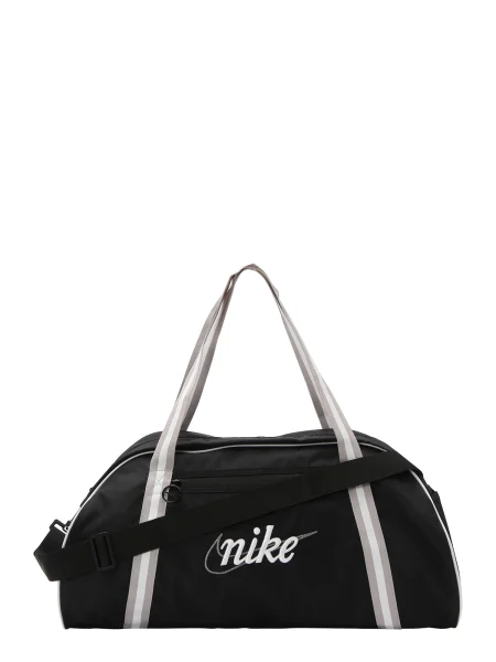 NIKE Geantă sport Gym Club kitt / negru alb