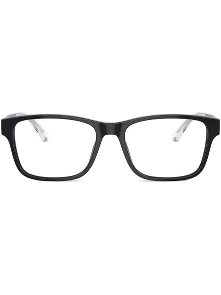 Ochelari de soare dreptunghiulari Emporio Armani negru