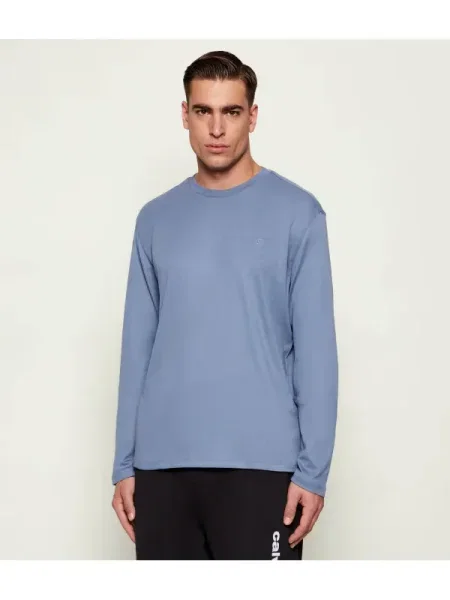 Tricou mânecă lungă Calvin Klein albastru