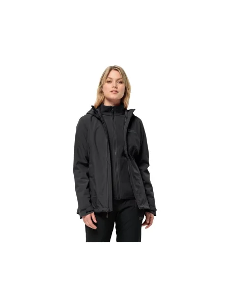 Geacă Jack Wolfskin negru