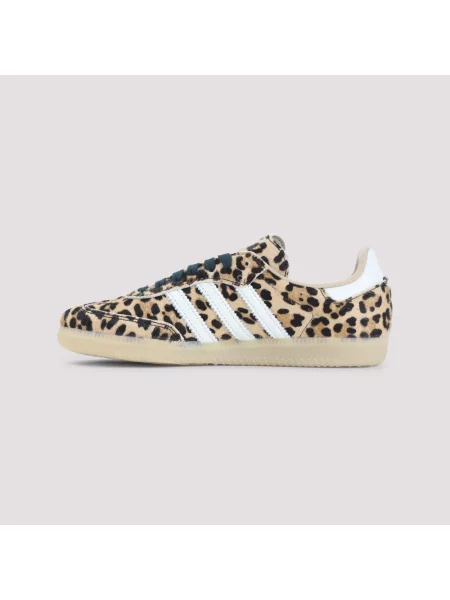 Sneakersy Adidas Samba skórzane brązowe