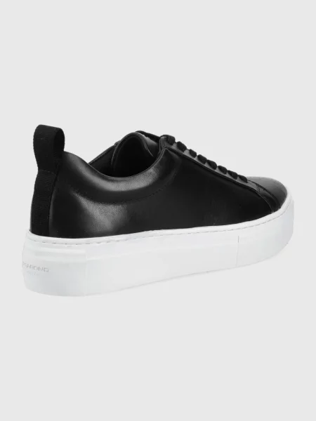 Usnjene superge Vagabond Shoemakers Zoe Platform črna
