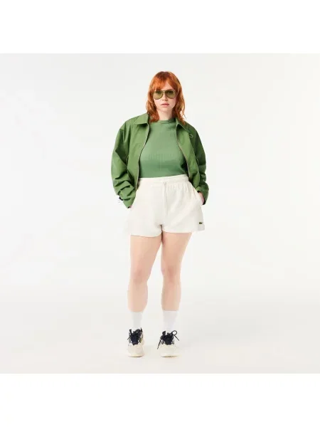 Lacoste szorty z tkaniny frotte z bawełny organicznej