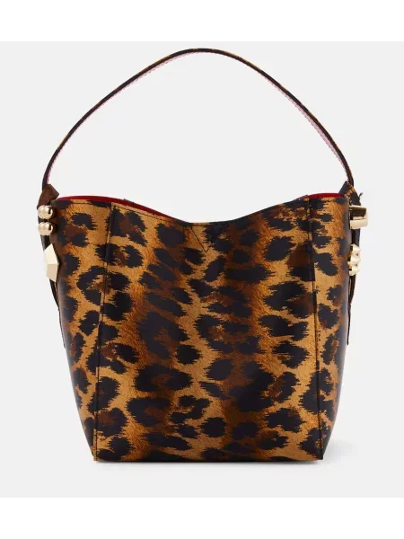 Geantă bucket Christian Louboutin din satin
