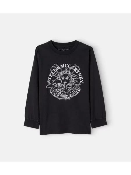 Gyerek póló Stella Mccartney fekete