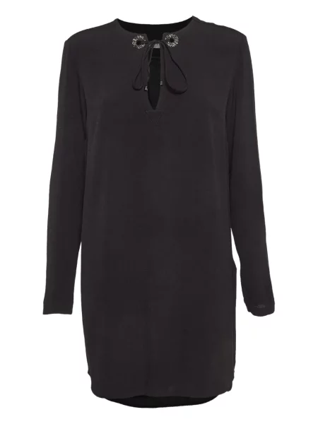 Rochie de dantelă Sandro cu șireturi din dantelă negru