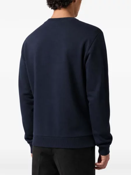 Hanorac din fleece Philipp Plein din fleece albastru