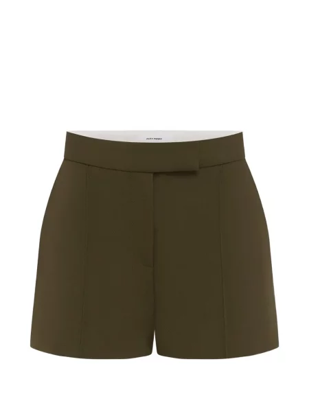 Pantaloni scurți Alex Perry cu talie înaltă verde
