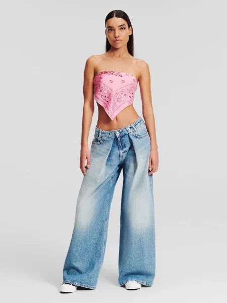 Прямые джинсы Karl Lagerfeld Jeans синие