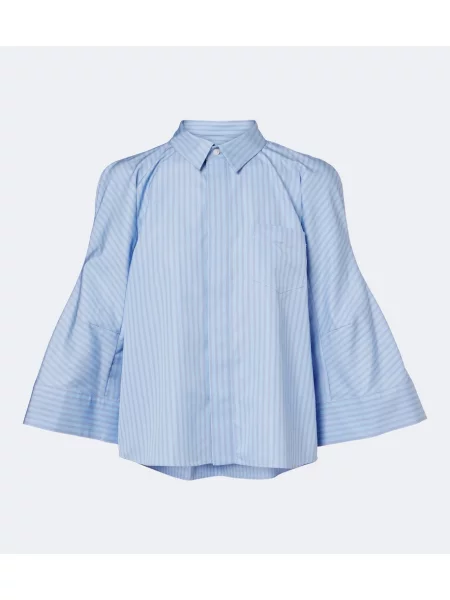 Cămașă Sacai din poplin albastru