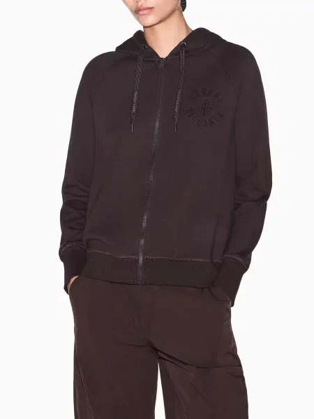 Кофта Armani Exchange темно-коричневий коричневий