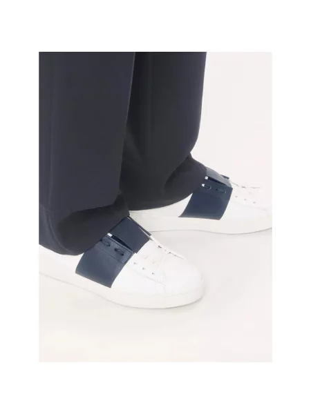 Lniane sneakersy Valentino Garavani białe