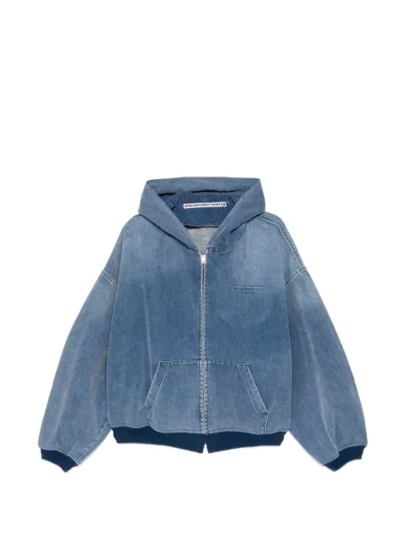 Hanorac cu glugă Alexander Wang albastru