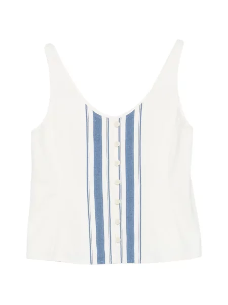 Top Low Classic cu dungi clasic alb