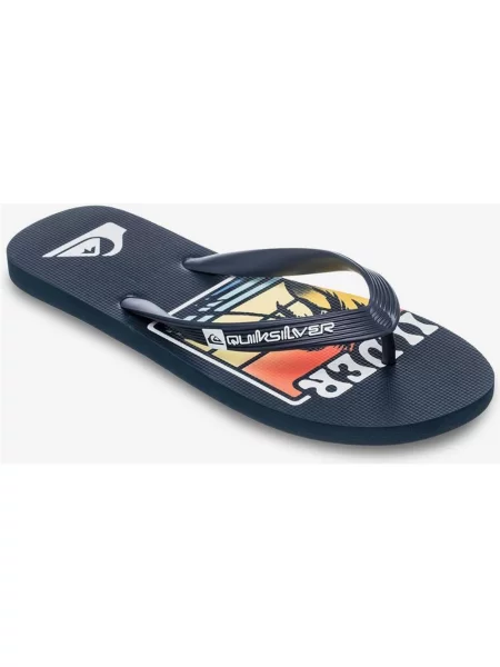 Japonki Quiksilver Java Art Nocny Pomarańczowy 39 niebieski
