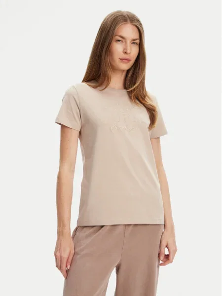 Тениска Guess бежово