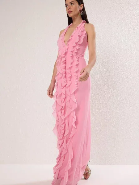 Trendyol Rochie de seară roz