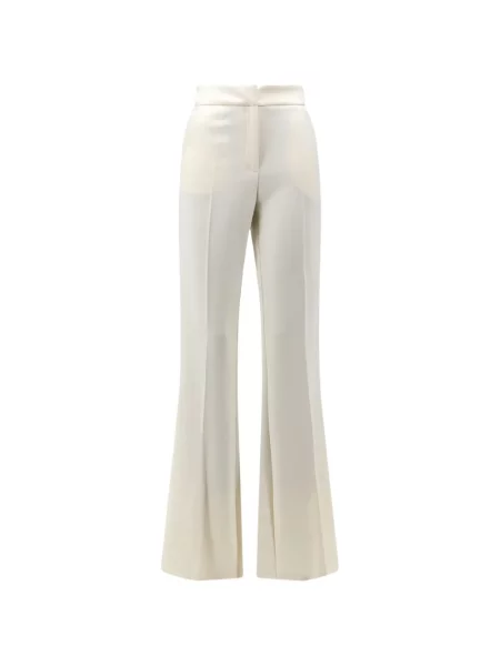 Pantaloni Actualee evazate alb