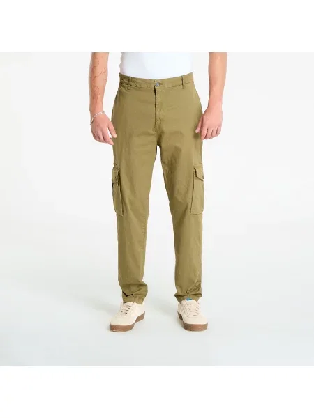 Kalhoty Urban Classics Tapered Cargo Pants Olive olivový