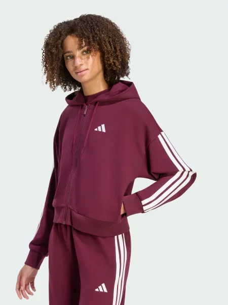 Кофта adidas Adidas Essentials бордовий комбінований верх