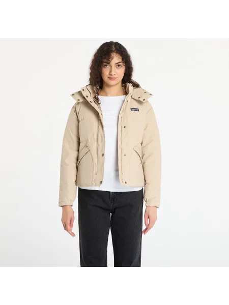 Μπουφάν Patagonia W's Downdrift Jacket Oar Tan W/ Seabird Grey M γκρι