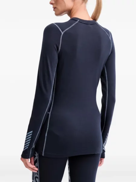 Lung top Helly Hansen cu imagine albastru